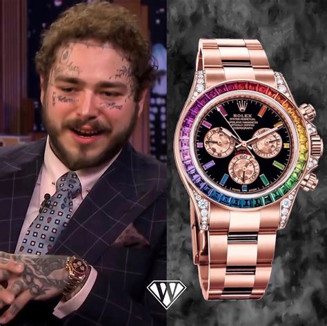 post malone rainbow rolex|Post Malone actor.